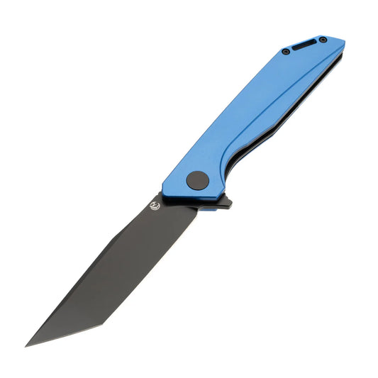 Glow Rhino Szilard Blue Aluminum Tritium Magnacut Liner Lock Folding Knife