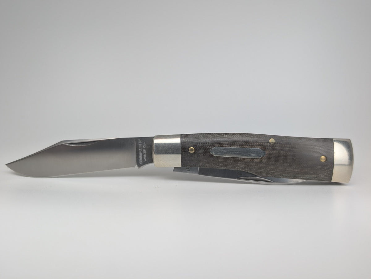 *Consignment* Great Eastern Cutlery Model 44 Buffalo Jack OD Green Linen Micarta Pocket Knife