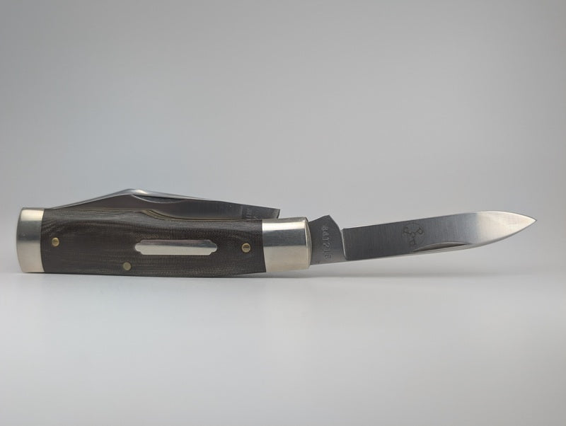 *Consignment* Great Eastern Cutlery Model 44 Buffalo Jack OD Green Linen Micarta Pocket Knife