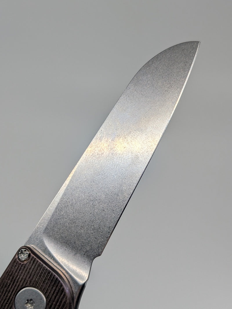 Grimsmo Fjell Titanium Integral Button Lock Folding Knife