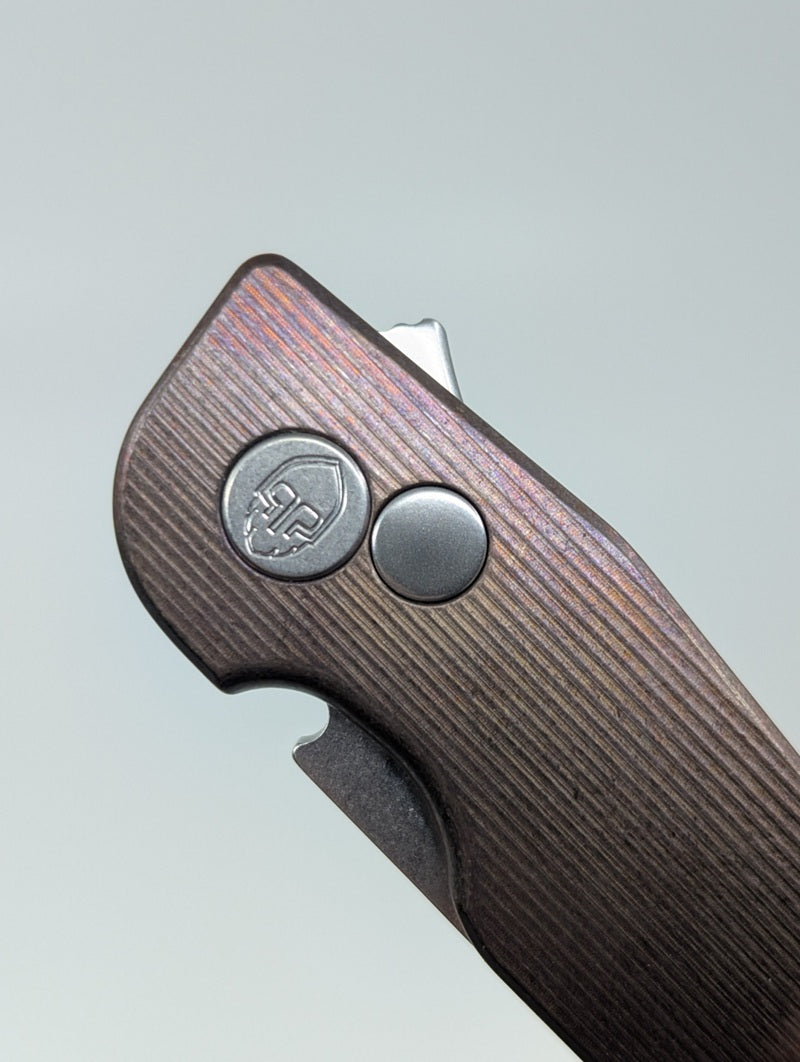 Grimsmo Fjell Titanium Integral Button Lock Folding Knife
