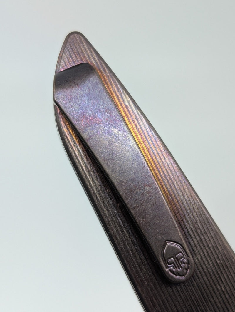 Grimsmo Fjell Titanium Integral Button Lock Folding Knife