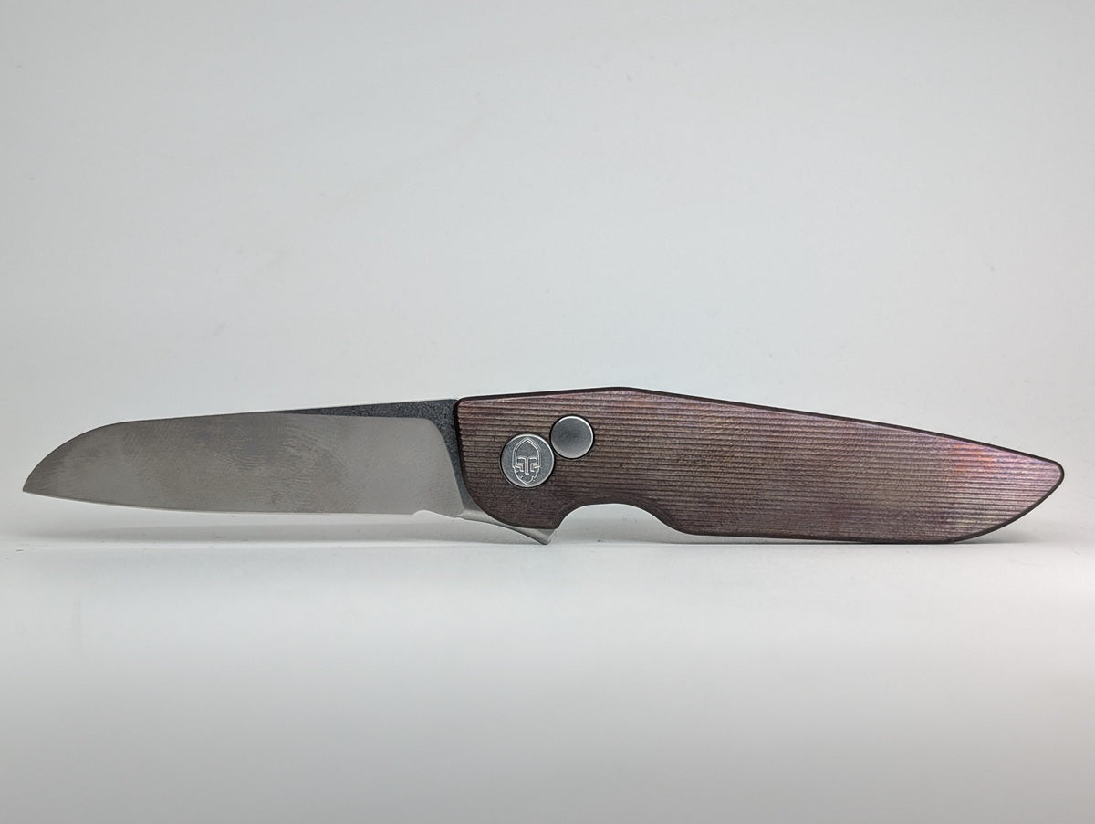 Grimsmo Fjell Titanium Integral Button Lock Folding Knife