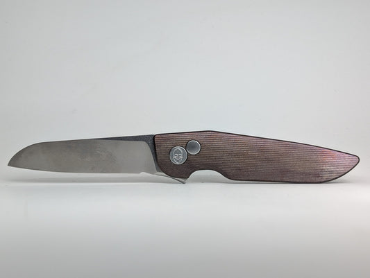 Grimsmo Fjell Titanium Integral Button Lock Folding Knife