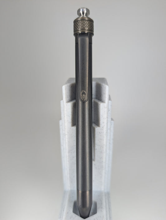 Grimsmo Saga DLC Black w/ Bronze Slider Ballpoint Pen