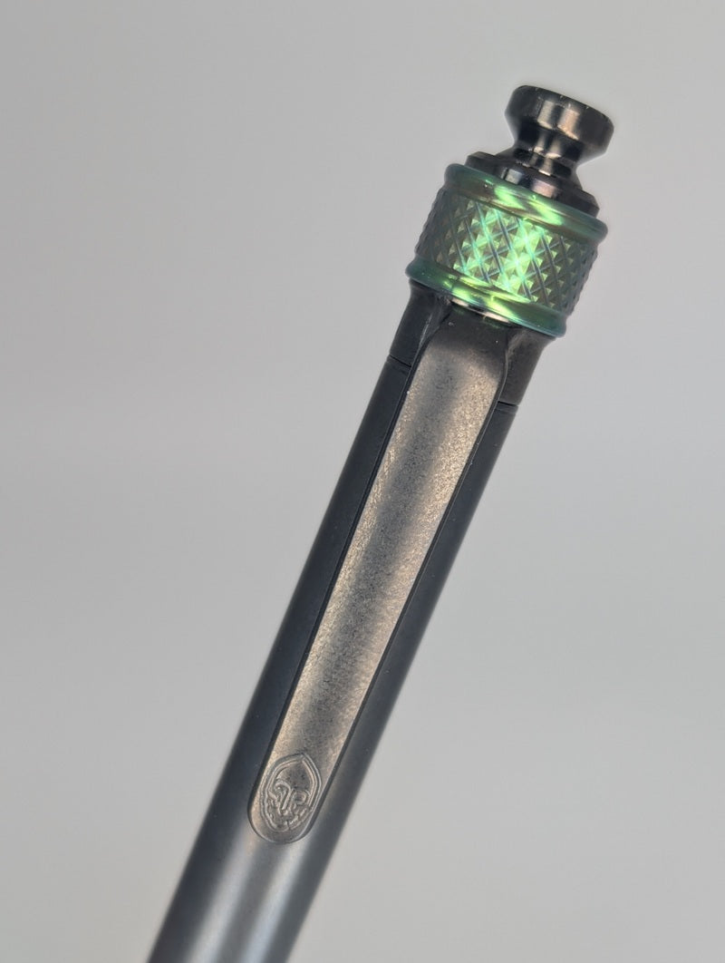Grimsmo Saga DLC Black w/ Green Slider Ballpoint Pen