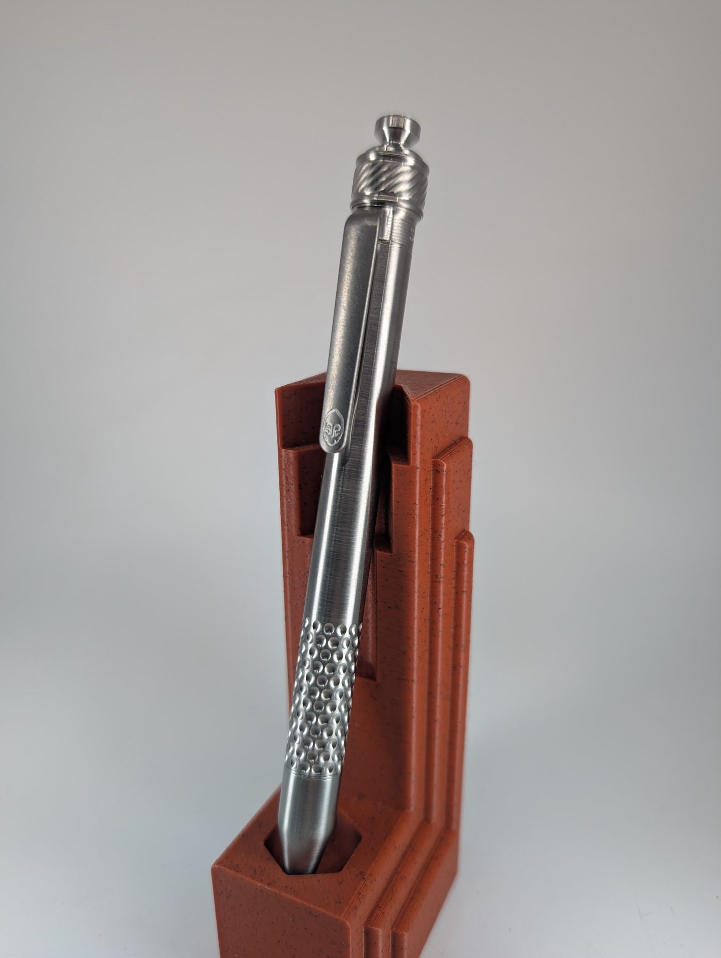 Grimsmo Saga Raw Titanium Ballpoint Pen #9123