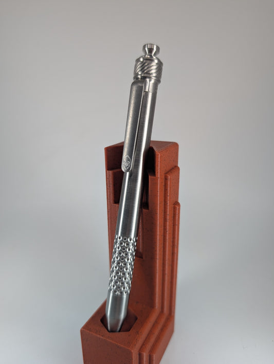 Grimsmo Saga Raw Titanium Ballpoint Pen #9123