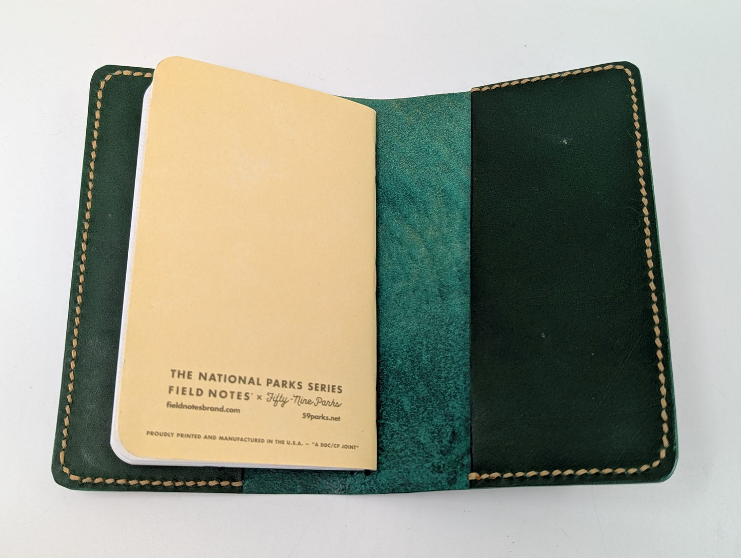 HANDS ON By Judith Gray Refillable passport/ field notes cover (Green)