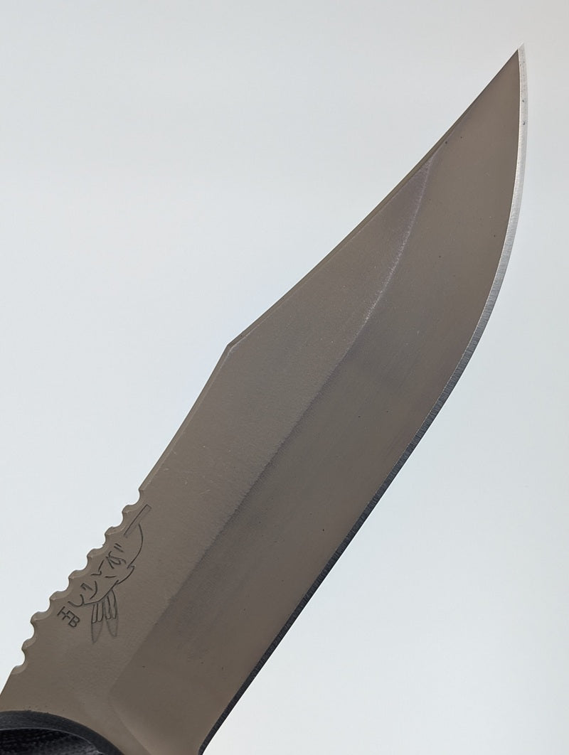 *Consignment* Half Face Blades Crow Scout Carbon Fiber Fixed Blade Knife