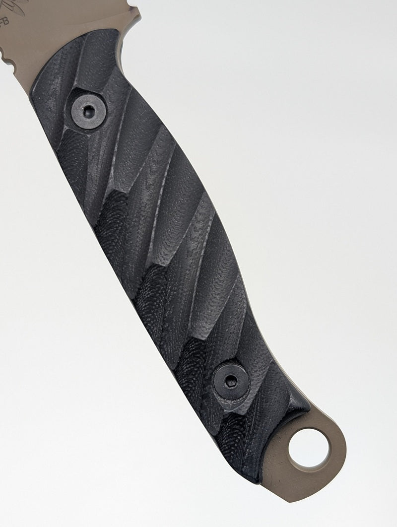 *Consignment* Half Face Blades Crow Scout Carbon Fiber Fixed Blade Knife