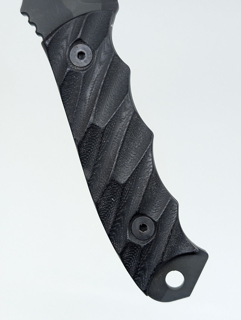 *Consignment* Half Face Blades Disaster Jr. Carbon Fiber Fixed Blade Knife