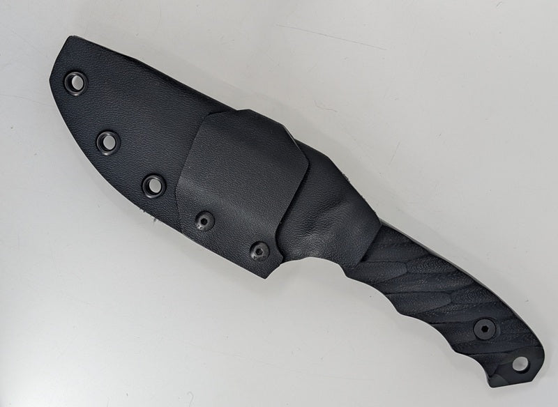 *Consignment* Half Face Blades Disaster Jr. Carbon Fiber Fixed Blade Knife