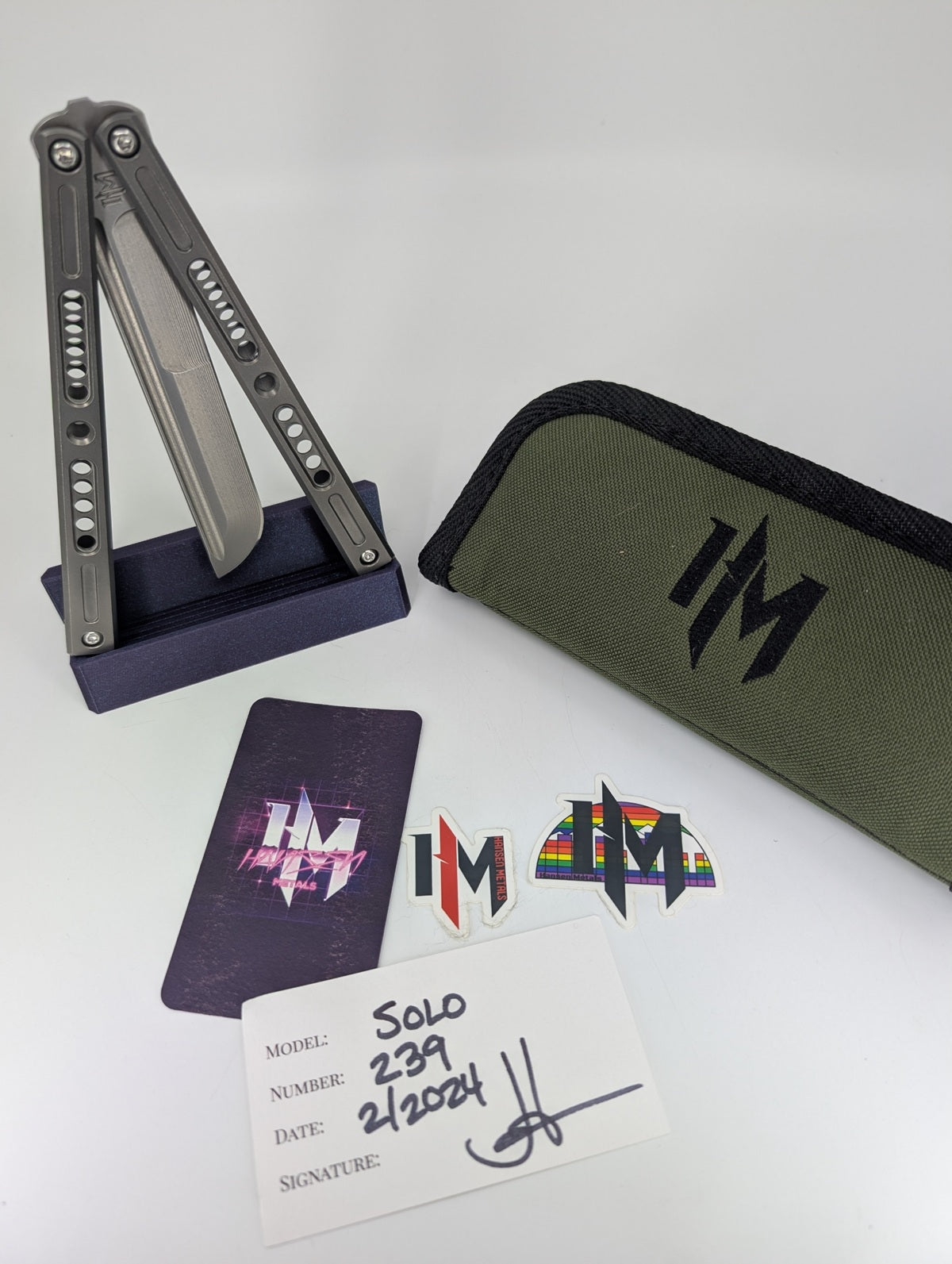 *Consignment* Hansen Metals Solo Live Blade Balisong #239