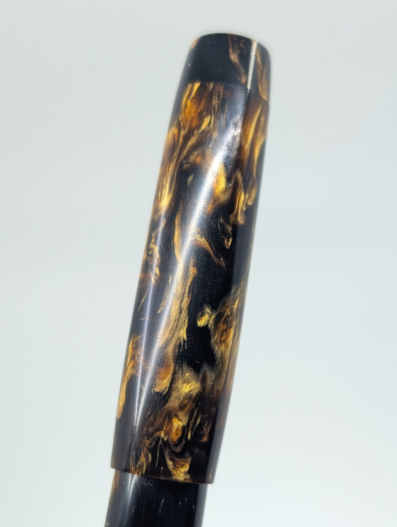 *Consignment* Hardy Penwrights 10-R Retro - Dupras "Dark Tortoise" Fountain Pen