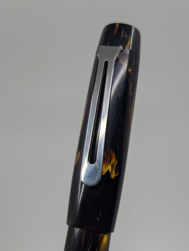 *Consignment* Hardy Penwrights 10-R Retro - Dupras "Dark Tortoise" Fountain Pen