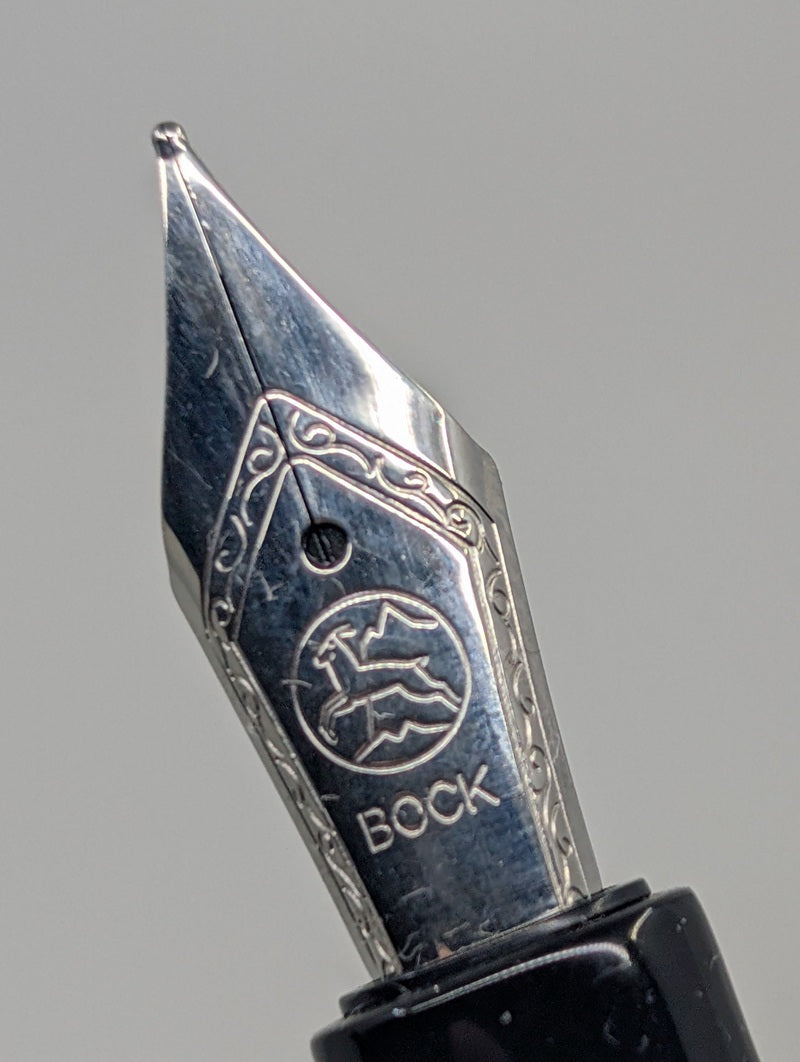*Consignment* Hardy Penwrights 10-R Retro - Dupras "Dark Tortoise" Fountain Pen