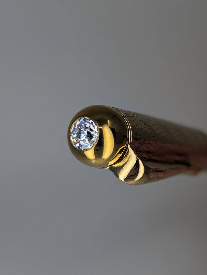 *Consignment* Hero Doctor 900 22k Gold Plated Fountain Pen 14k Broad Nib