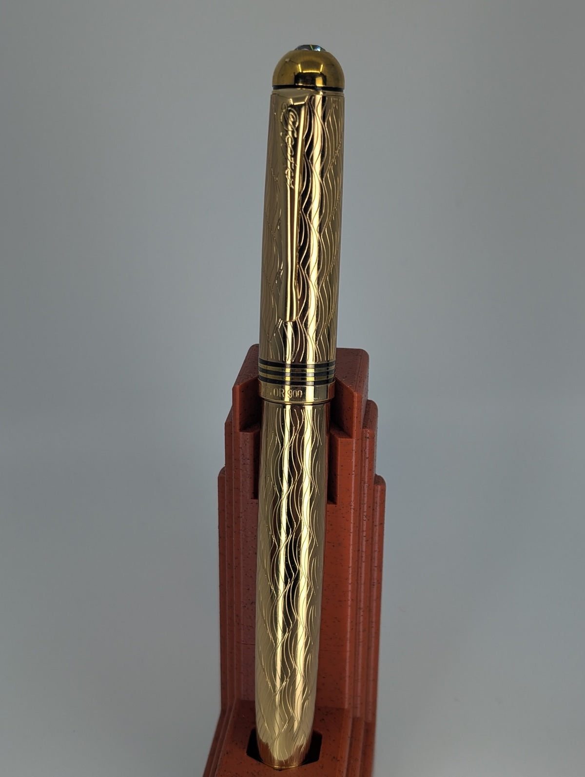 *Consignment* Hero Doctor 900 22k Gold Plated Fountain Pen 14k Broad Nib
