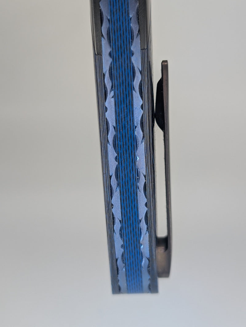 *Consignment* Herucus Blomerus HB13 NKWE Leopard Blue Liner Lock Folding Knife