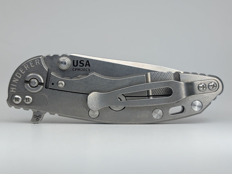 *Consignment* Hinderer XM-18 3.0" Spanto Tri-Way Stonewash Red G10 Framelock Folding Knife