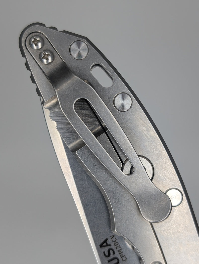 *Consignment* Hinderer XM-18 3.0" Spanto Tri-Way Stonewash Red G10 Framelock Folding Knife