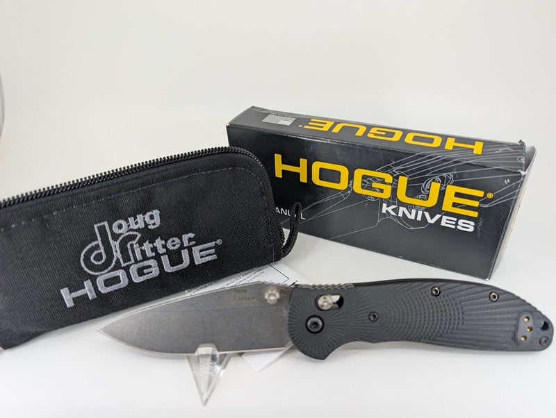 *Consignment* Hogue MK1 Black Crossbar Lock Folding Knife