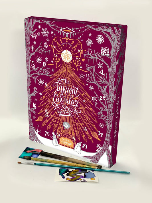 Diamine 2026 Burgundy Inkvent Calendar available late October 2026
