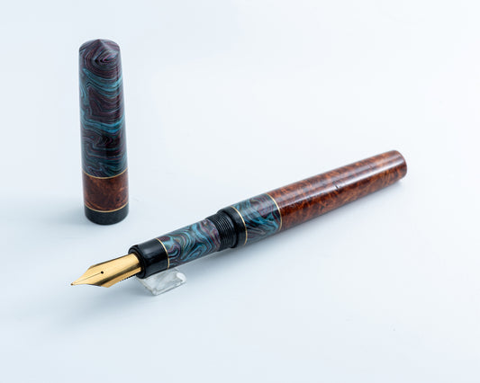 Rhys' Pieces Custom Fountain Pen - "Psychedelic"