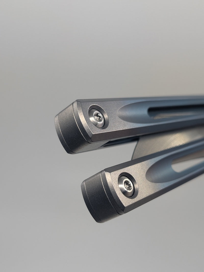 *Consignment* JK Design Embargo 2022 Titanium Live Blade Balisong