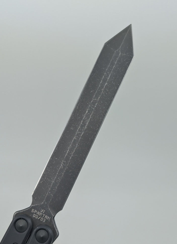 *Consignment* JK Design Regime V1 Spartan Double Edge Live Blade Balisong