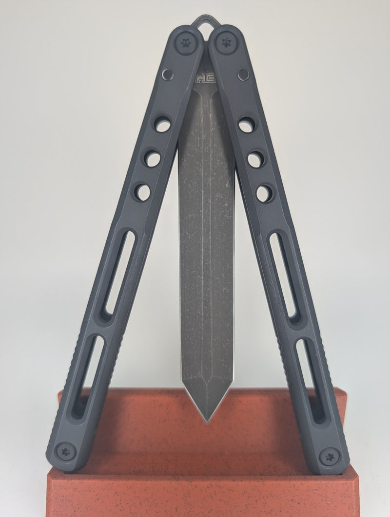 *Consignment* JK Design Regime V1 Spartan Double Edge Live Blade Balisong