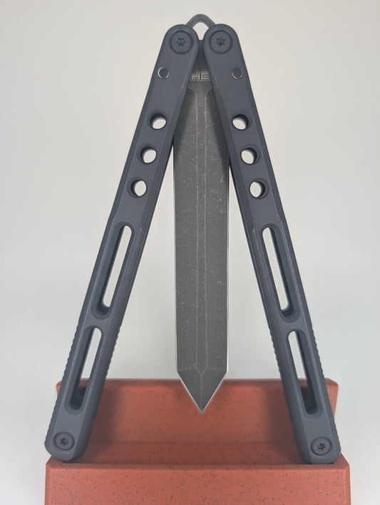 *Consignment* JK Design Regime V1 Spartan Double Edge Live Blade Balisong