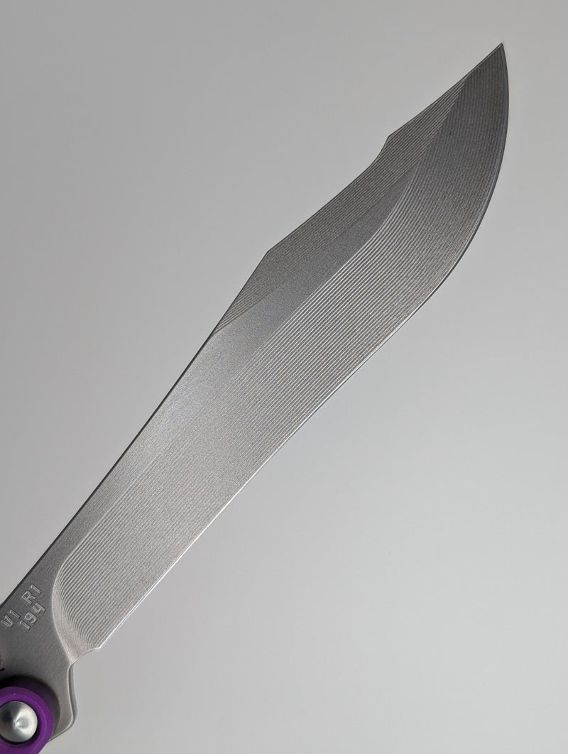 JK Design Regime Purple Live Blade Balisong
