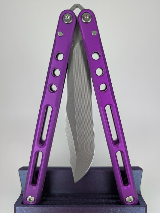 JK Design Regime Purple Live Blade Balisong