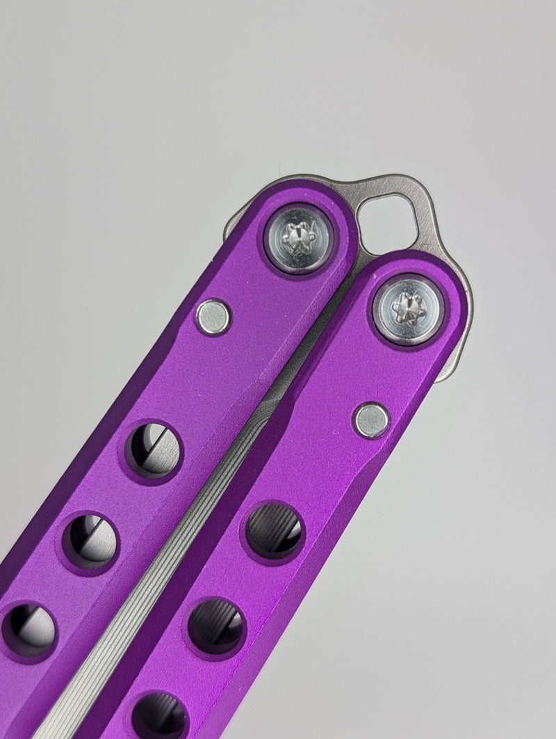 JK Design Regime Purple Live Blade Balisong