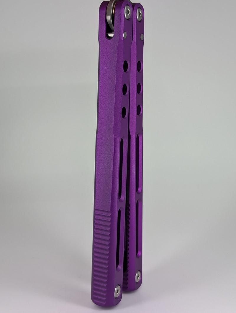 JK Design Regime Purple Live Blade Balisong