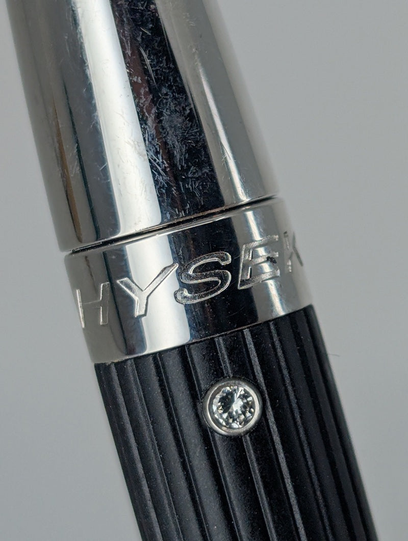 *Consignment* Jorg Hysek Pinstripe Diamond Ballpoint Pen