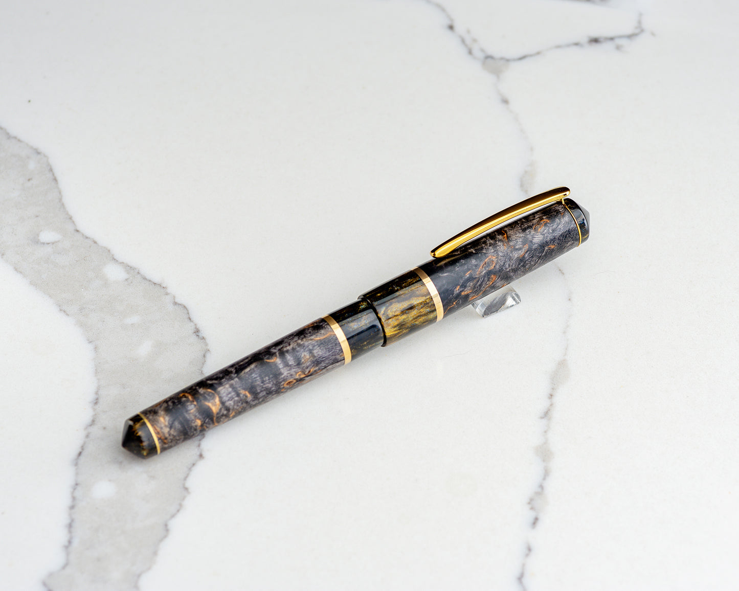 Rhys' Pieces Custom Fountain Pen - "Karelian Raven"