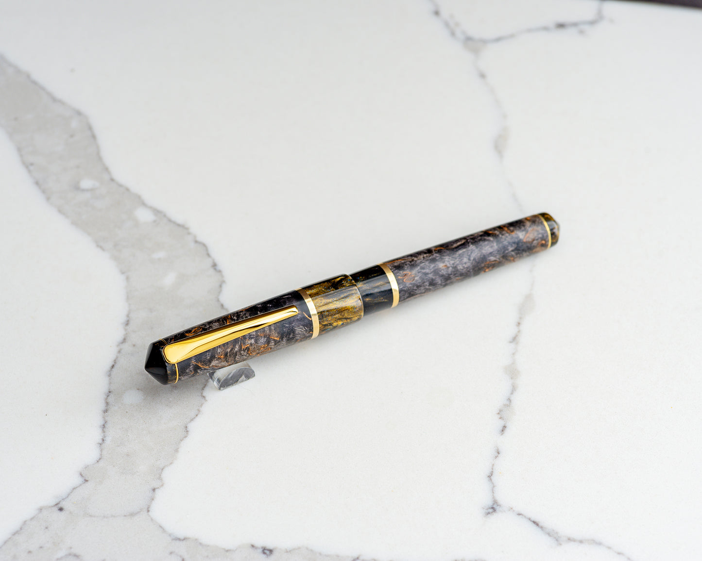 Rhys' Pieces Custom Fountain Pen - "Karelian Raven"