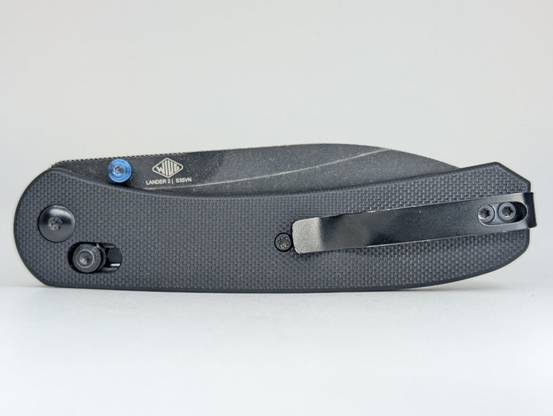 *Consignment* Knafs Lander 2 Black G-10 S35VN Clutch Lock Folding Knife
