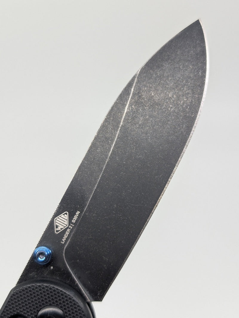 *Consignment* Knafs Lander 2 Black G-10 S35VN Clutch Lock Folding Knife
