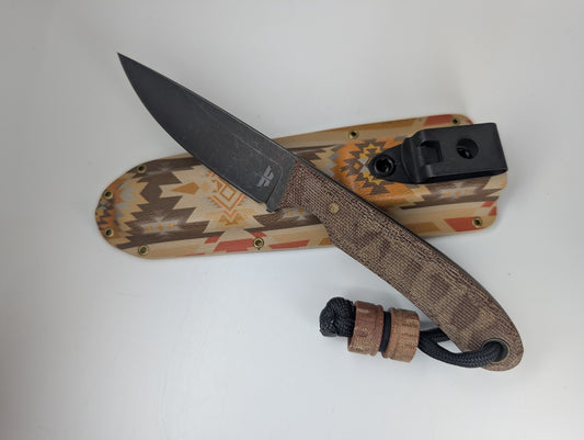 *Consignment* Knives by Nuge "Chickpea" Micarta Fixed Blade Knife