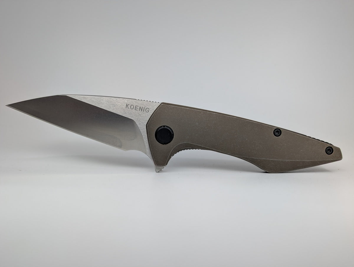 *Consignment* Koenig Mini Goblin Titanium M390 Framelock Flipper Folding Knife
