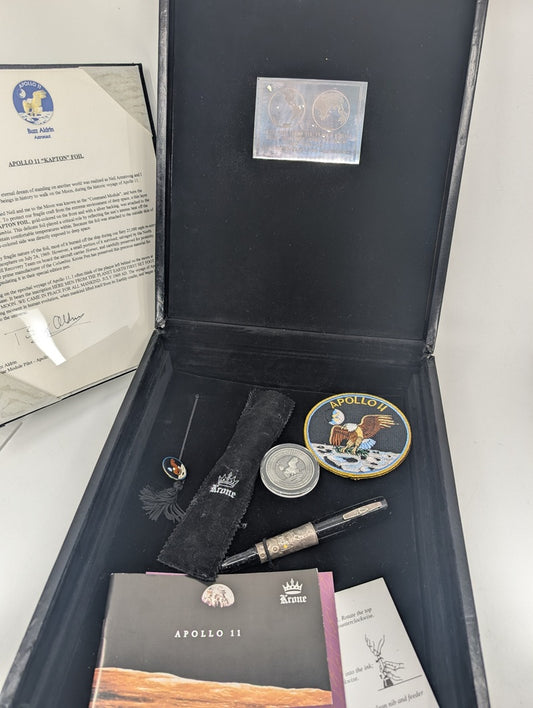 *Consignment* Krone Apollo 11 "Kapton Foil" Limited Edition Fountain Pen 18k Gold Broad Nib