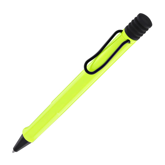 LAMY Neon-Yellow pen with black accents on a white background