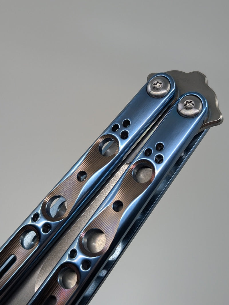 LDY x Will Hirsch Anser Titanium Live Blade Balisong