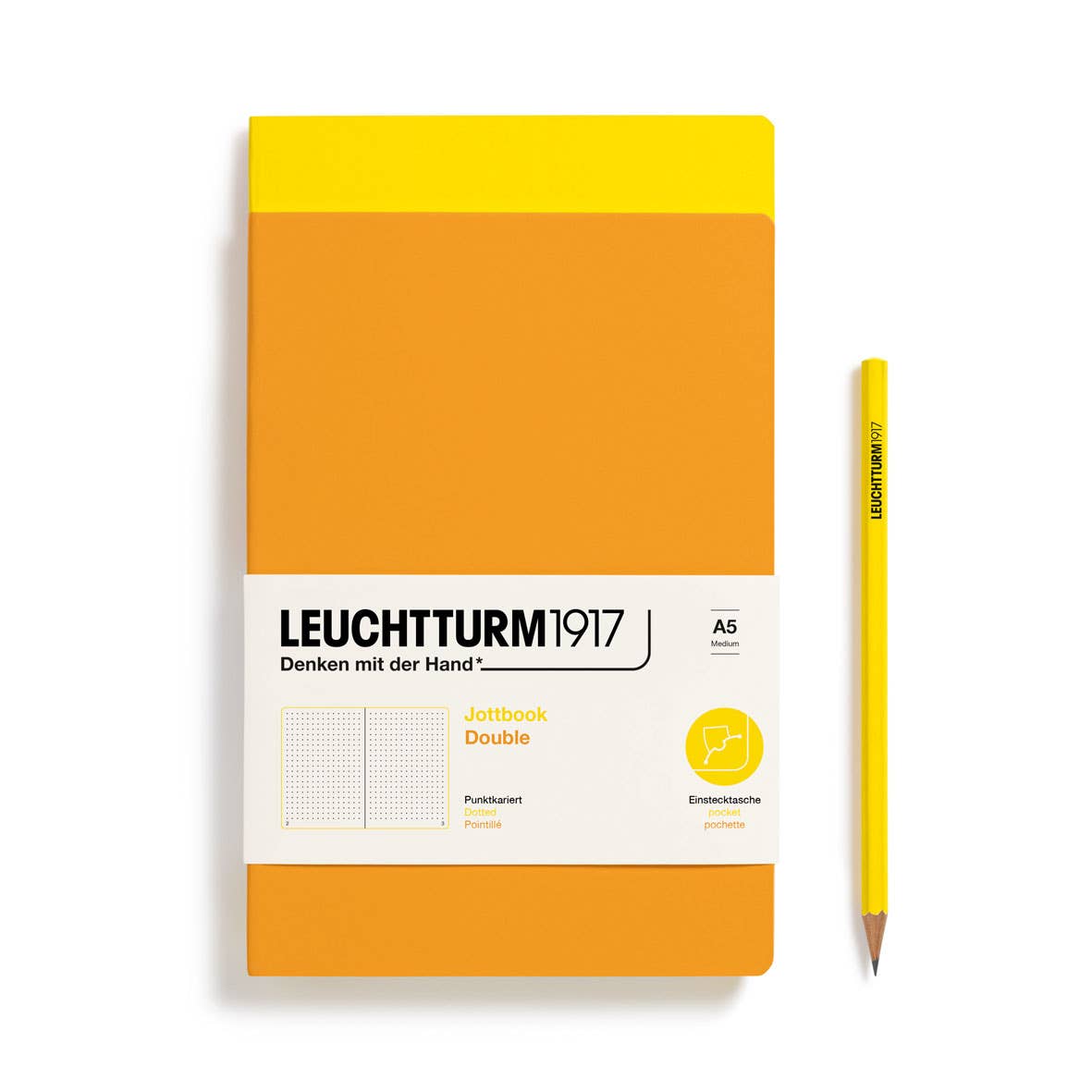 LEUCHTTURM1917 Jottbook A5 - Lightweight Notebook  - Packs of 2
