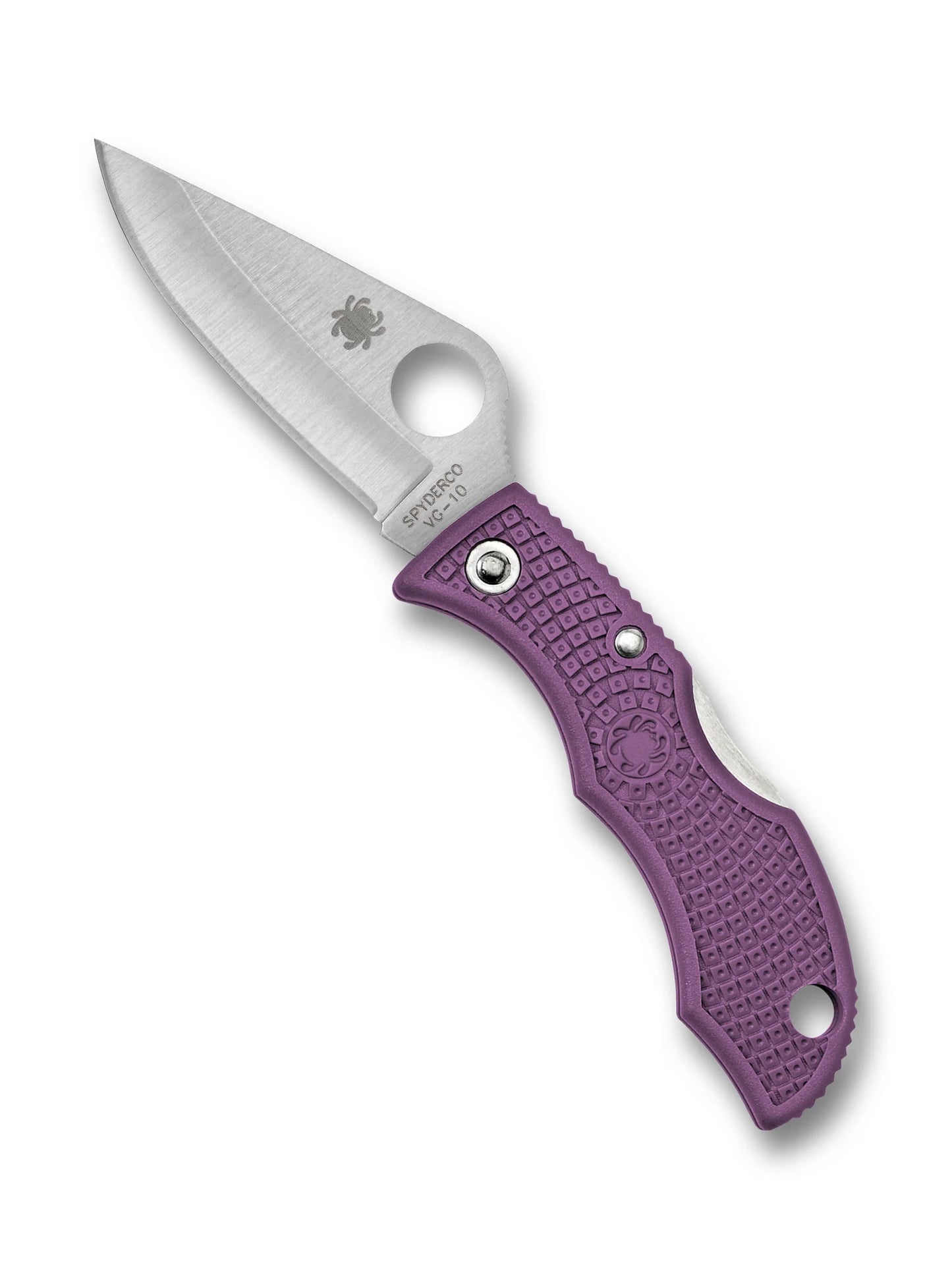 Spyderco Ladybug 3 Purple FRN & VG10 Blade Backlock Folding Knife