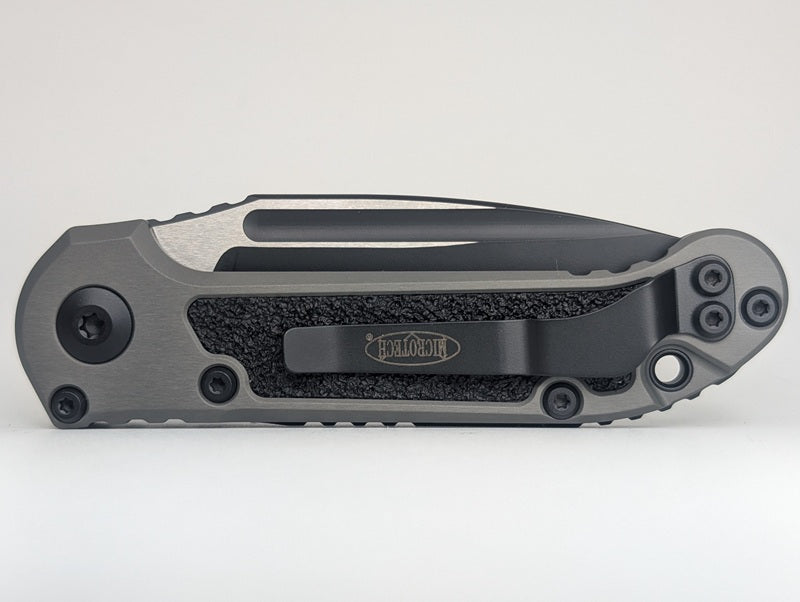 Microtech L.U.D.T. Single Edge Gen III Natural Clear DLC Auto Folding Knife